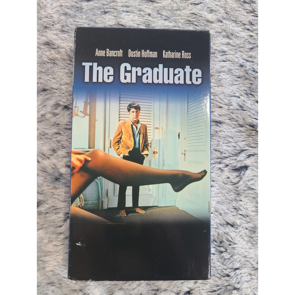 vintage VHS tape of the 1967 film The Graduate, starring Dustin Hoffman and Anne